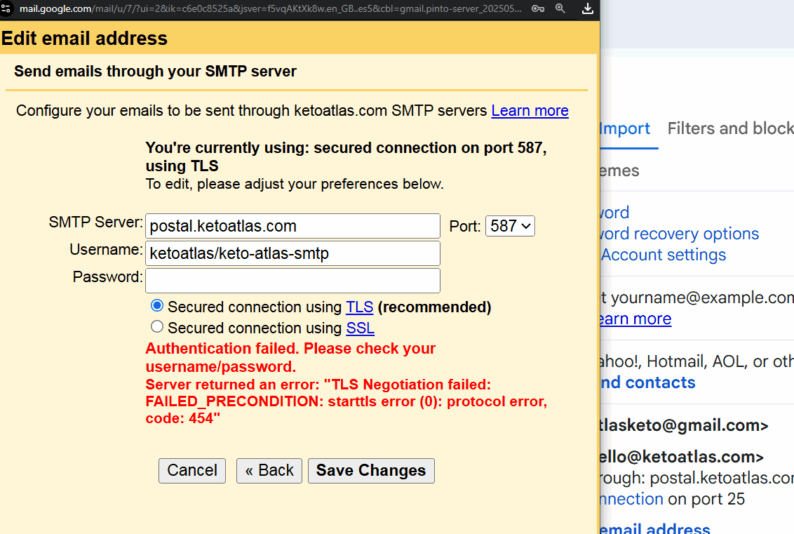 screenshot 2 smtp