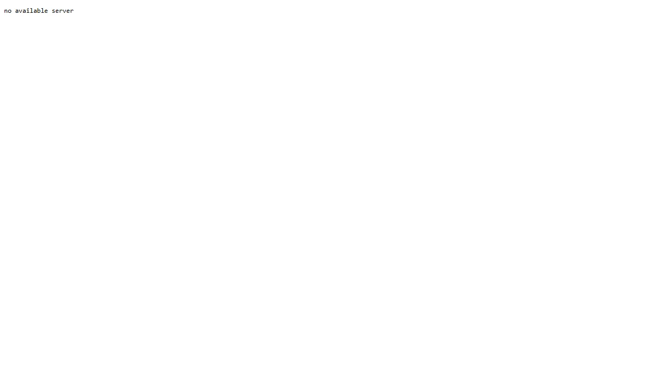 A browser at a real domain showing Traefik's plain-text error page: no available server