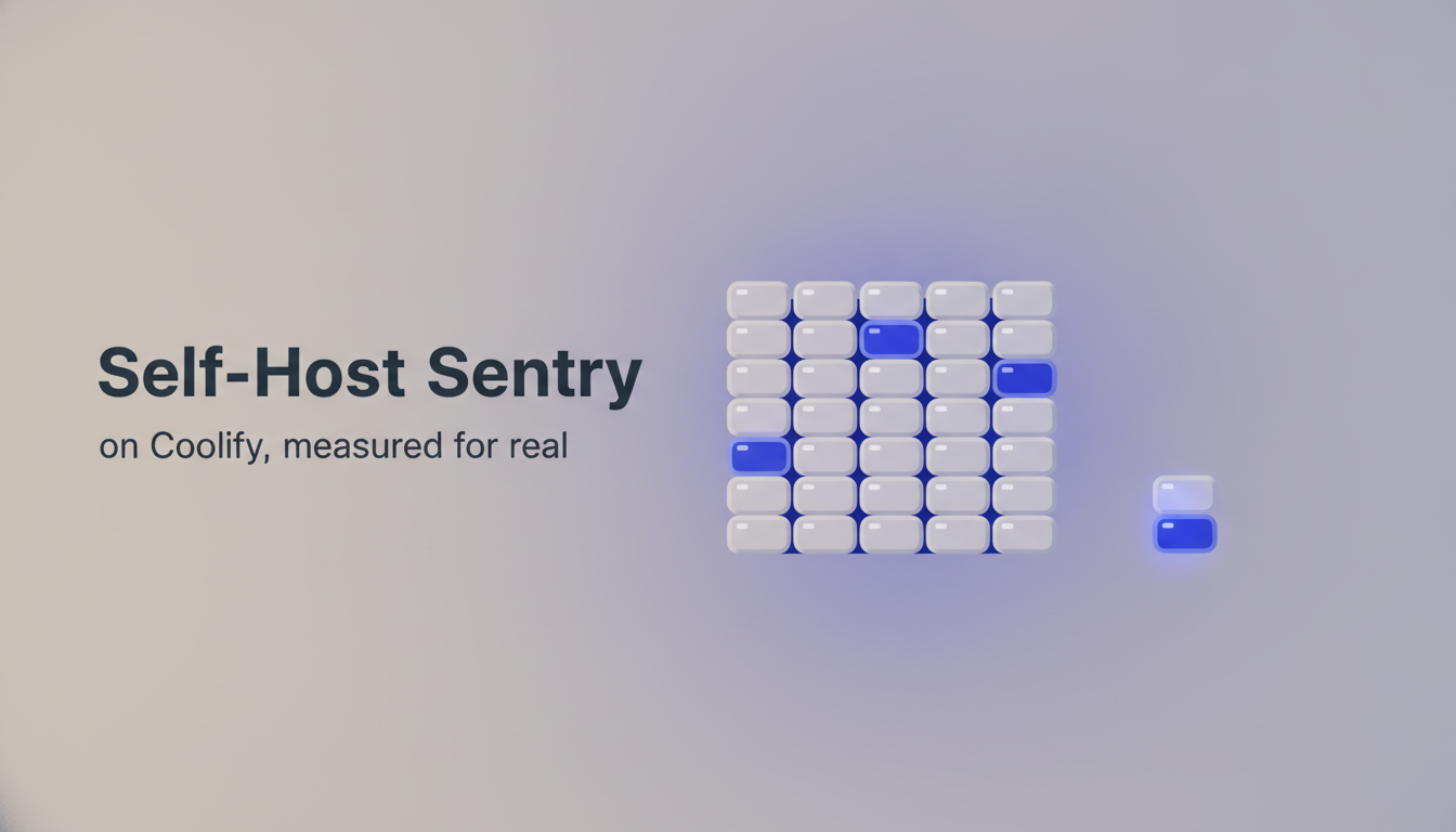 Self-Host Sentry on Coolify: The Whole Path, Measured