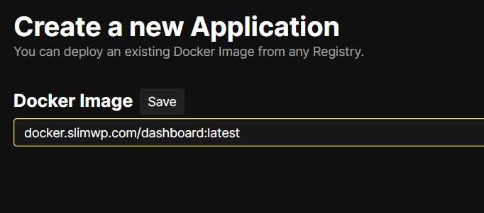 Docker Image Resource on Coolify