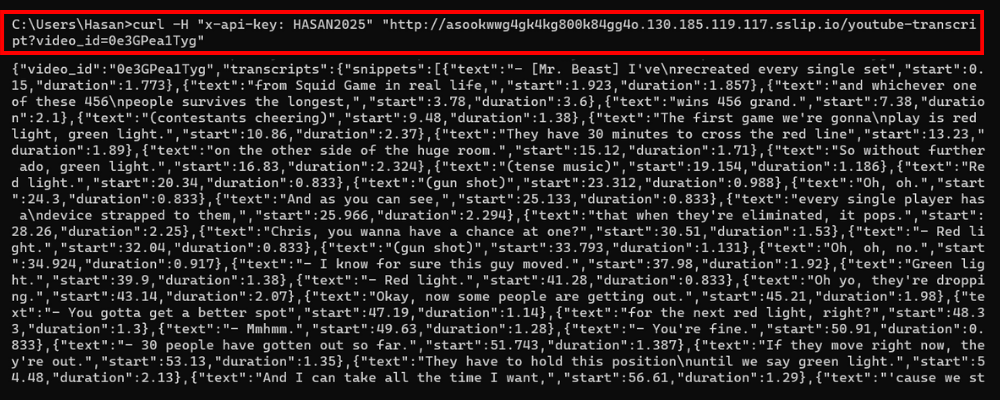 Testing FastAPI Endpoint
