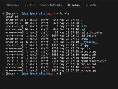 terminal directory view